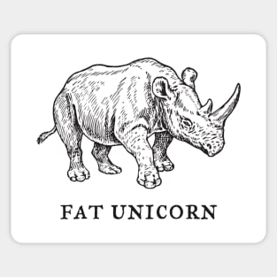 Rhino Fat Unicorn Sticker